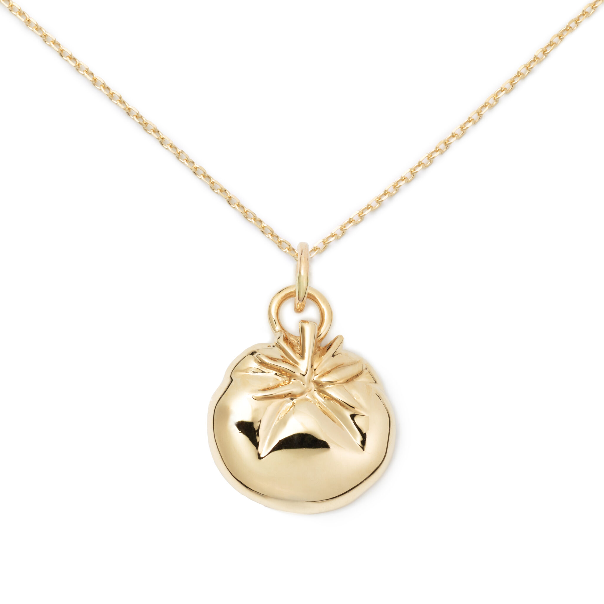 Tomato Necklace, Yellow Gold Plated