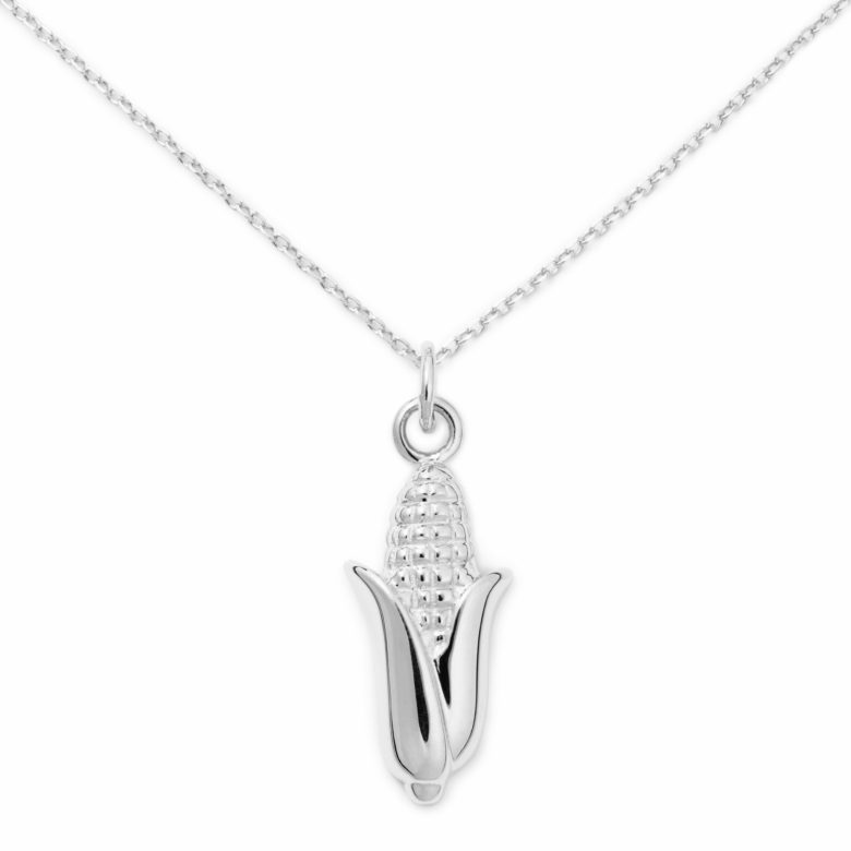 Corn Necklace, Sterling Silver