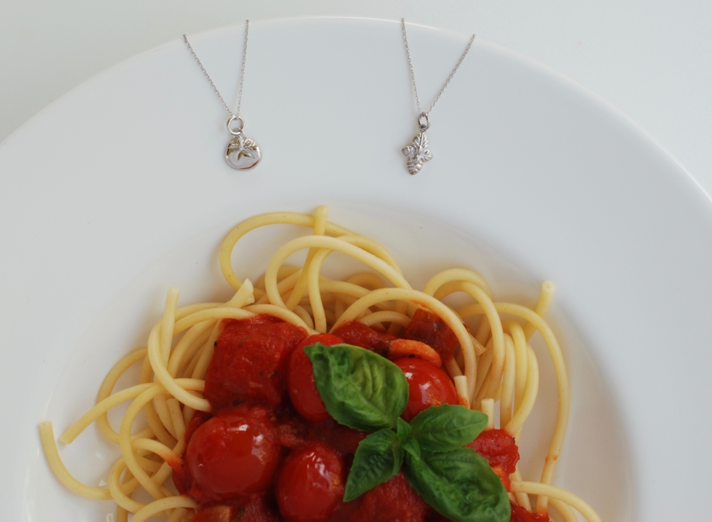 Basil Necklace, Sterling Silver DelicaciesDelicacies