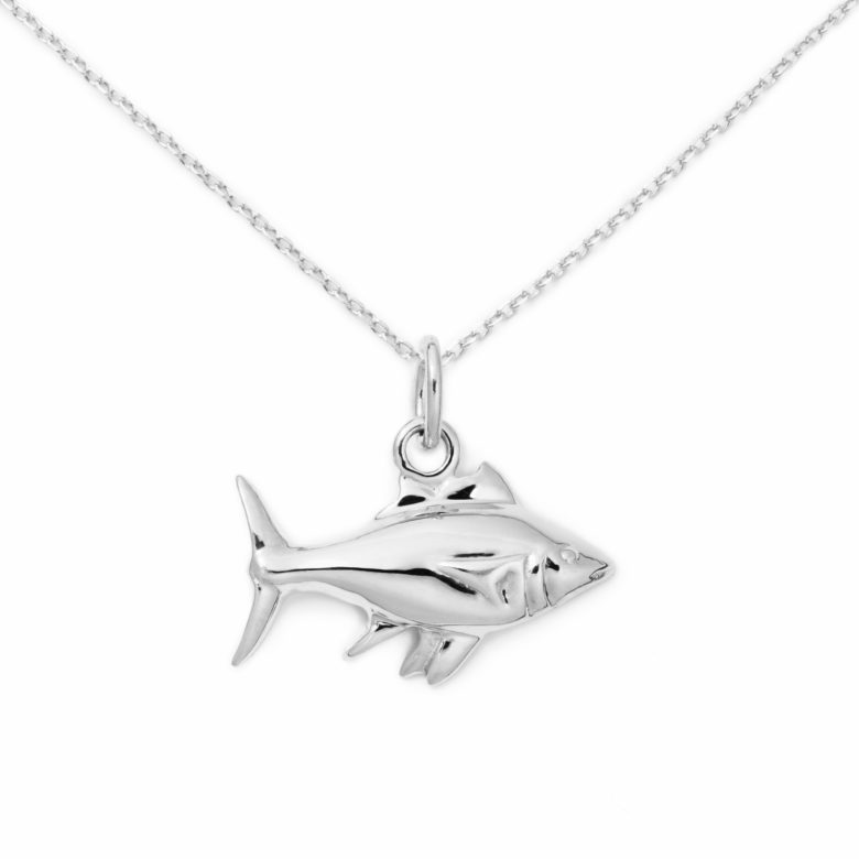 Fish Necklace, Sterling Silver