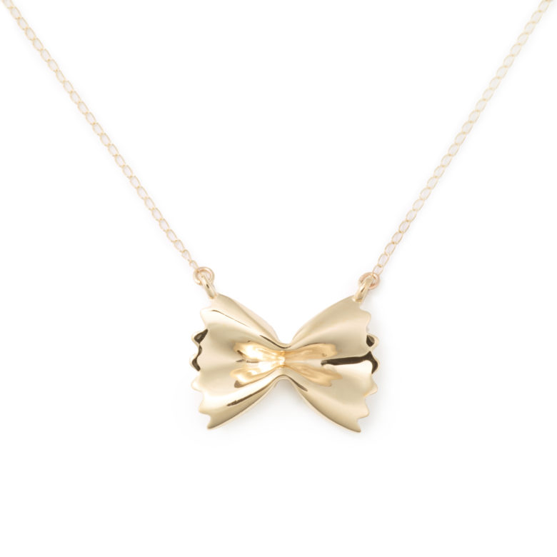 Farfalle Necklace, 14K Yellow Gold