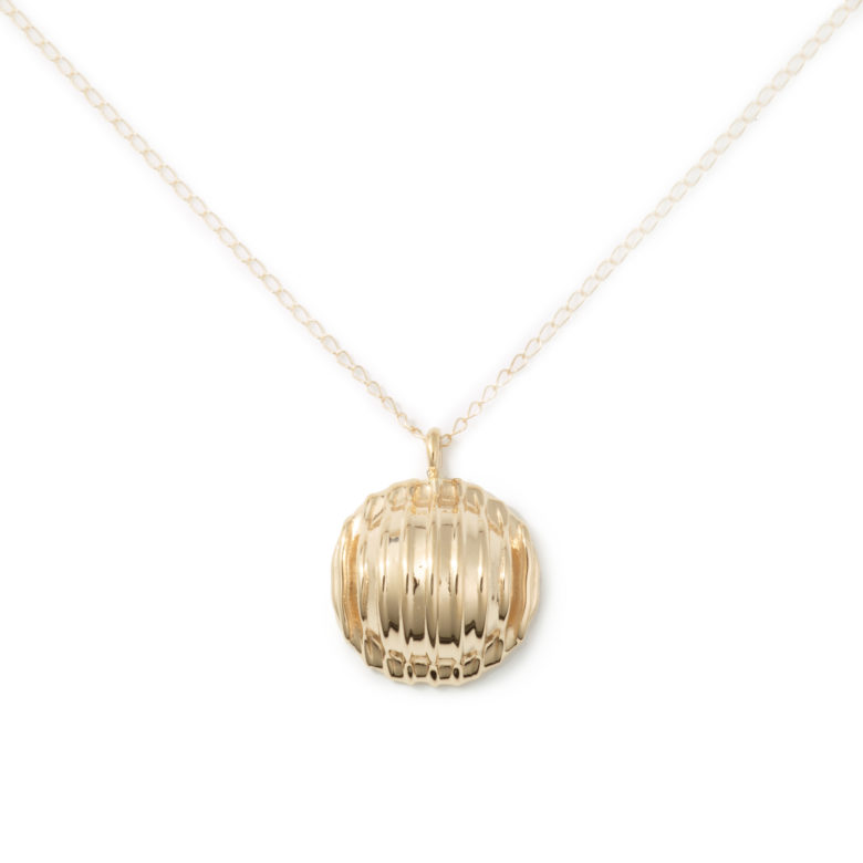 Orecchiette Necklace, Yellow Gold Plated