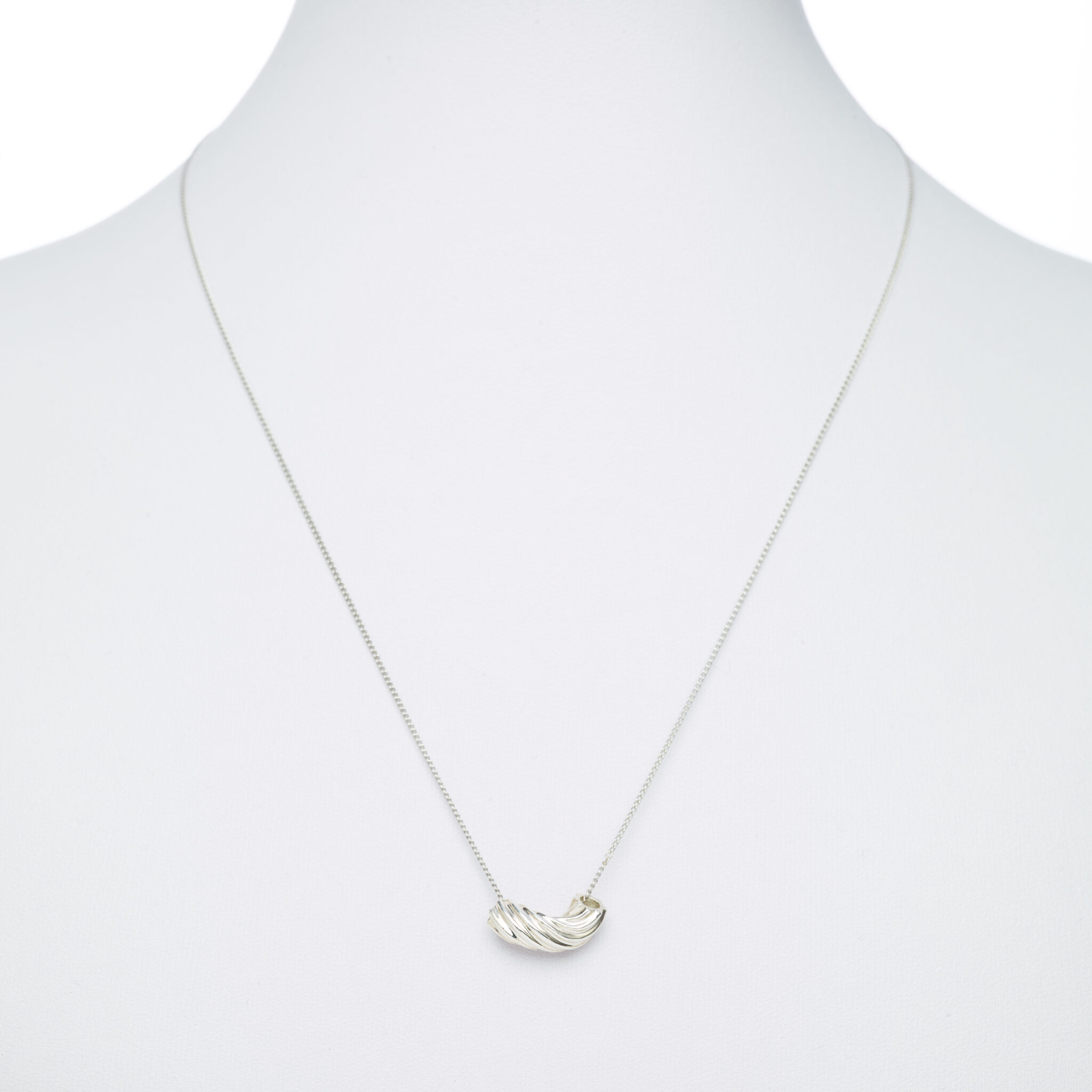 Elbow Macaroni Necklace, Sterling Silver Delicacies
