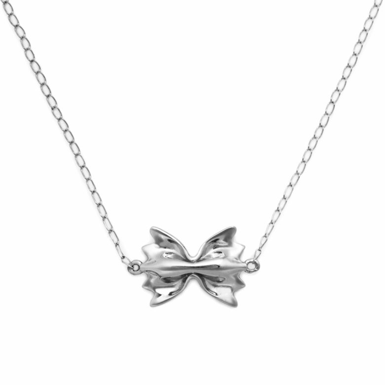 Farfalle Necklace, Mini Size, Sterling Silver