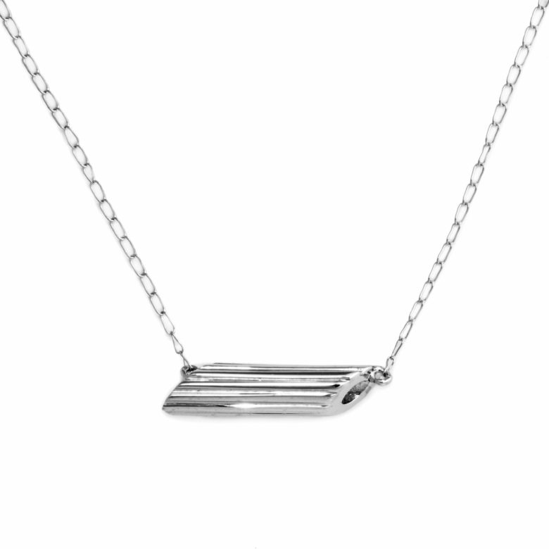 Penne Necklace, Mini Size, Sterling Silver