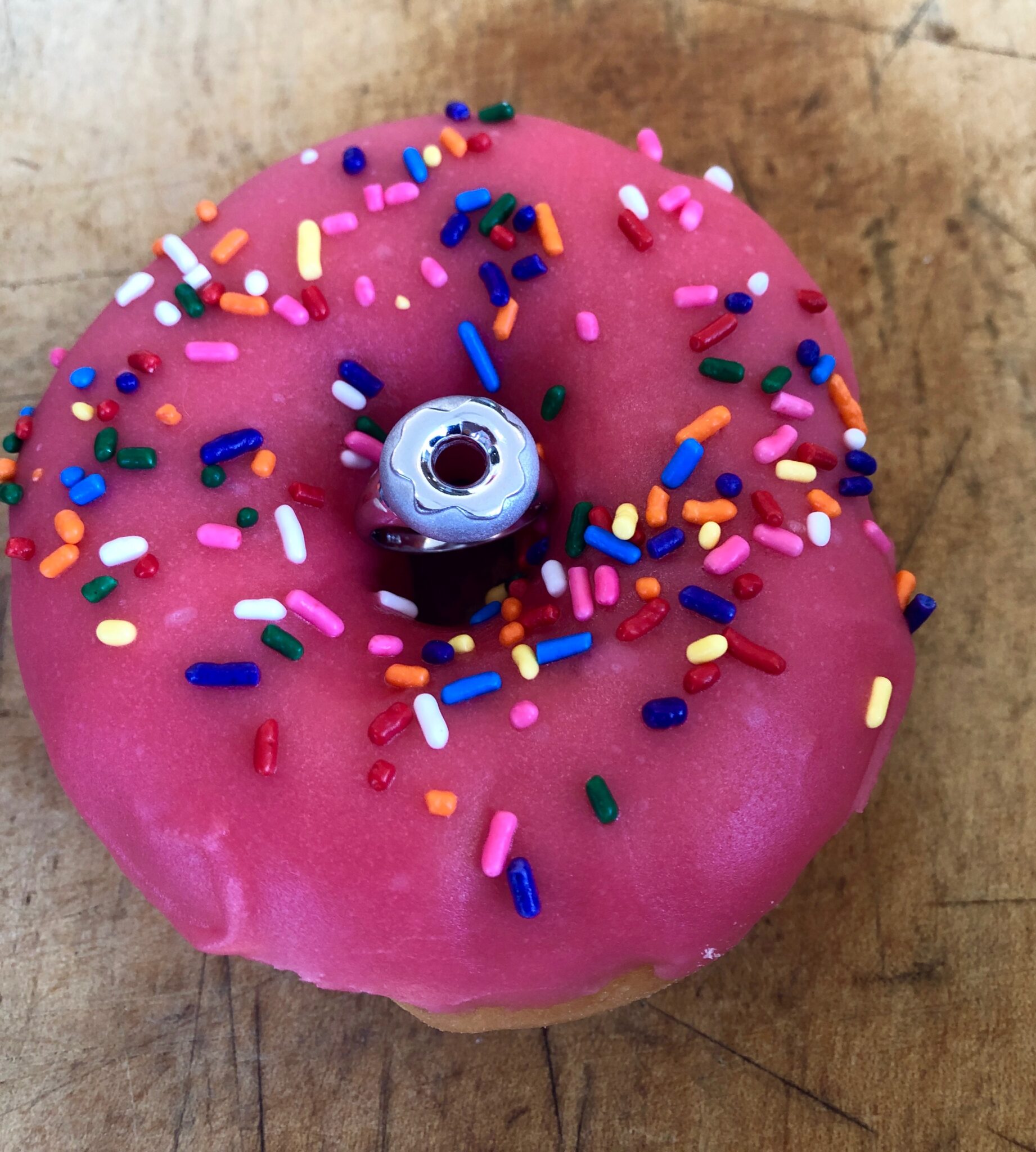 Glazed Doughnut Ring, Sterling Silver DelicaciesDelicacies