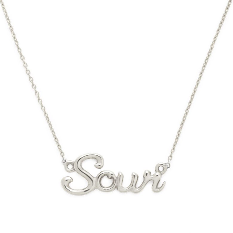 Sour Necklace, Sterling Silver
