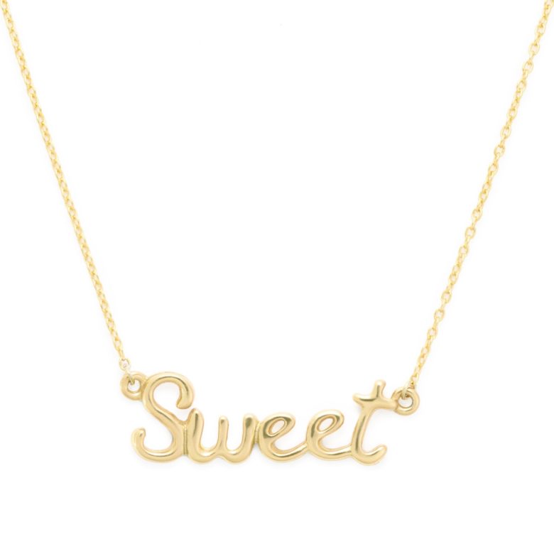 Sweet Necklace, Yellow Gold Plated