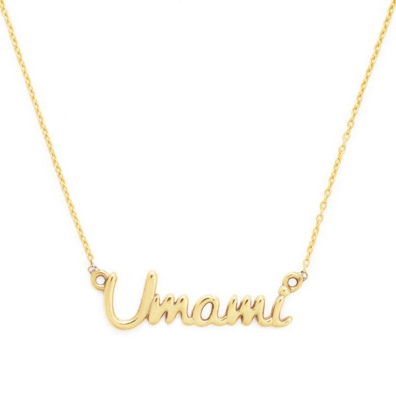 Umami Necklace, Yellow Gold Plated