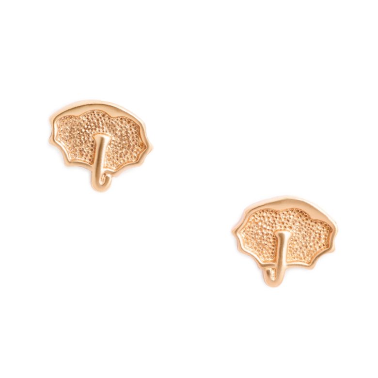 Umbrella Earrings, Rose Gold Plated