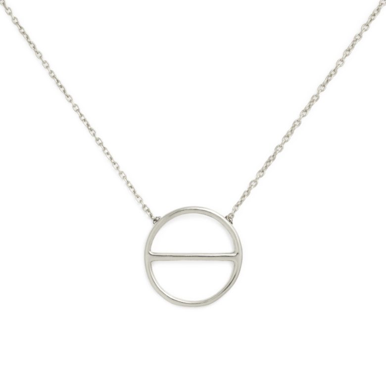 Salt Symbol Necklace (Small), Sterling Silver