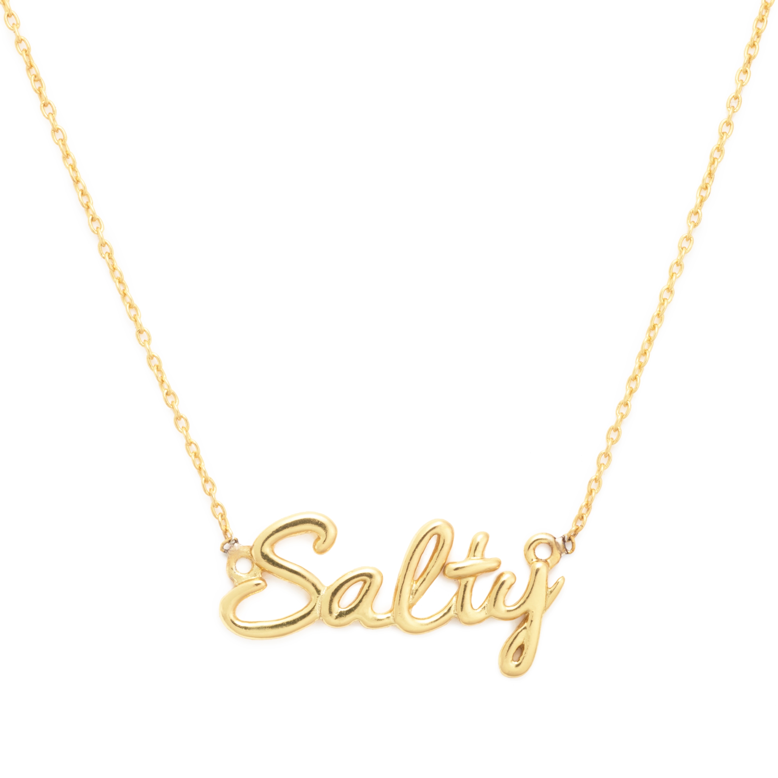 Salty Necklace, Yellow Gold Plated