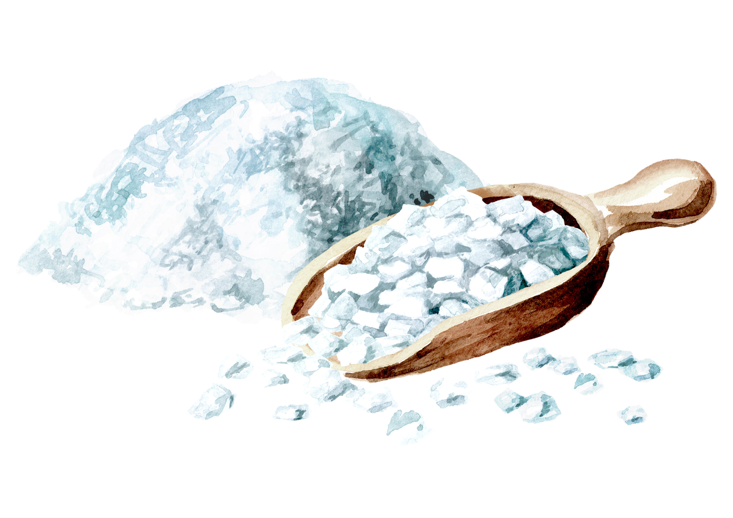 Salt Symbol Earrings, Blue Enamel Plated - Delicacies