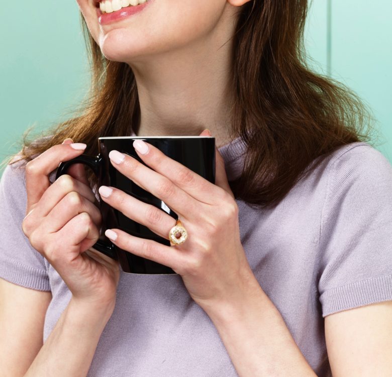 Donut on sale engagement ring