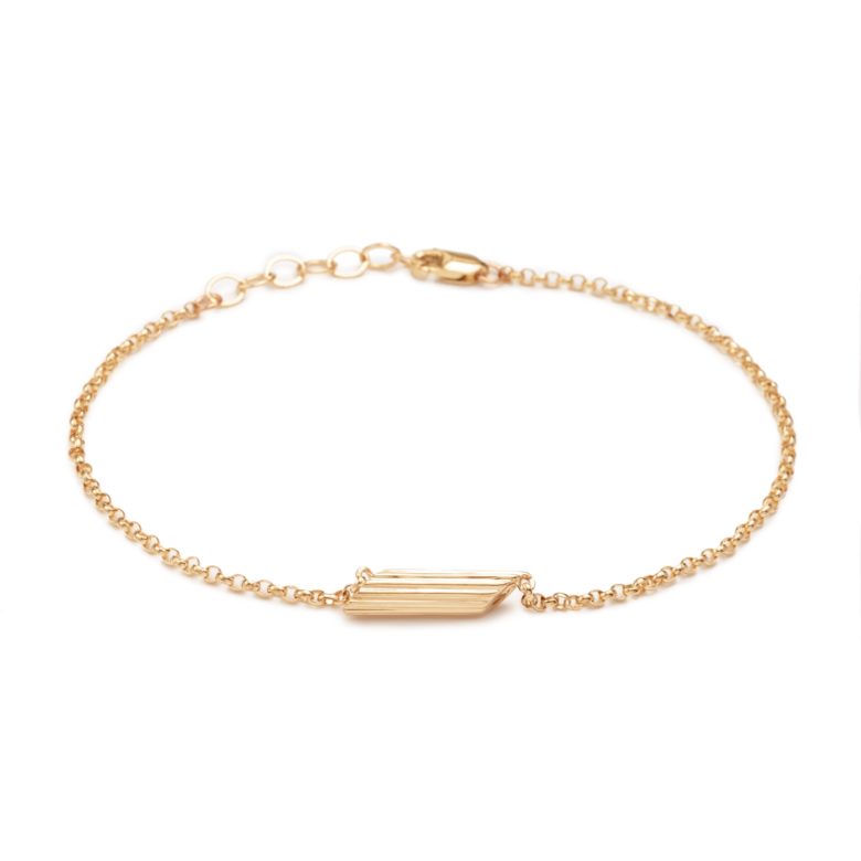 Mini Penne Bracelet, Yellow Gold Plated