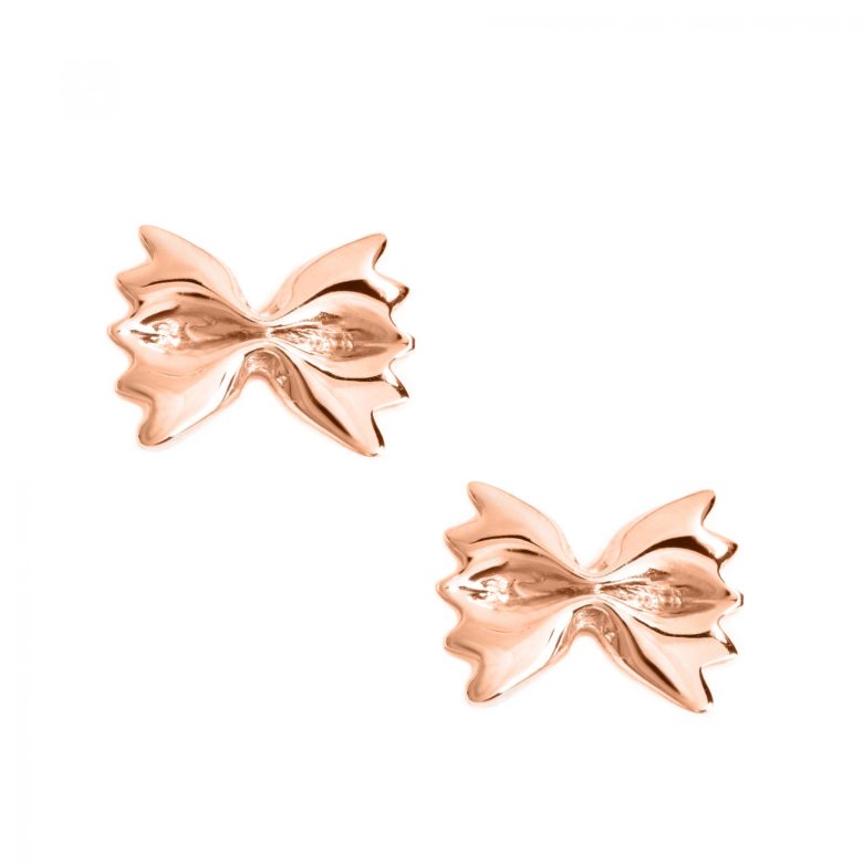 Farfalle Earrings, Rose Gold Plated
