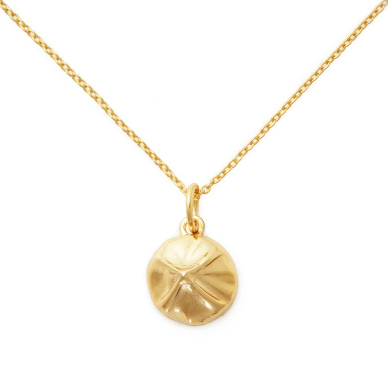 Soup Dumpling Necklace, Yellow Gold Plated