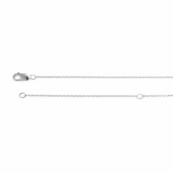 16-18" Adjustable Sterling Silver Cable Chain