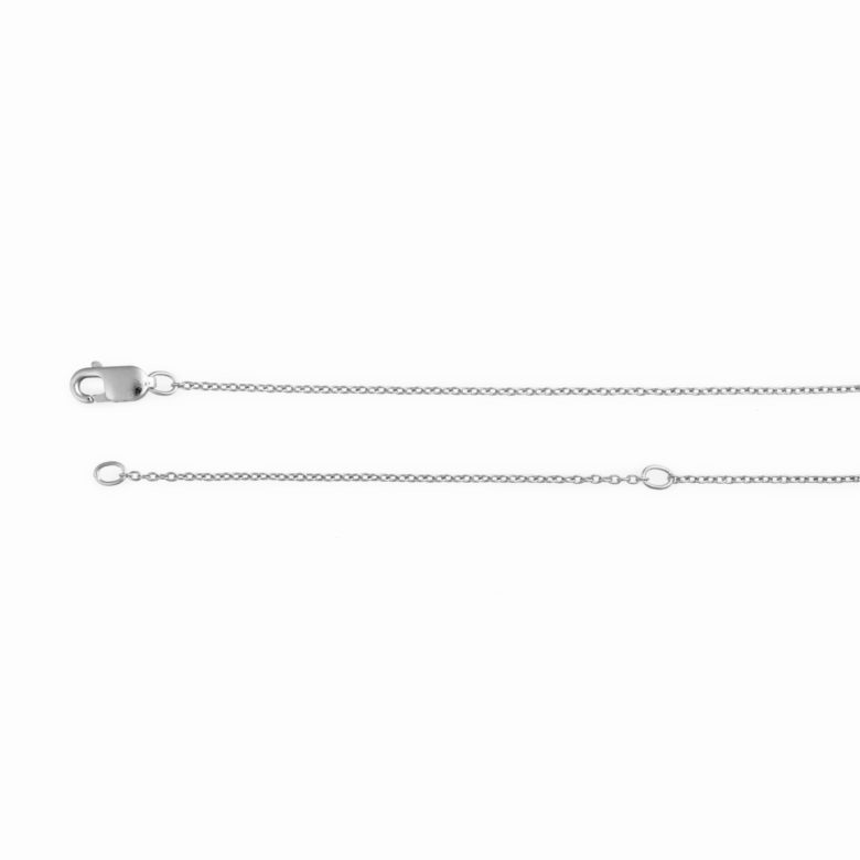 18-20" Adjustable Sterling Silver Rolo Chain