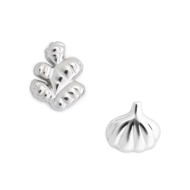 Chinese Food Earring Set, Sterling Silver