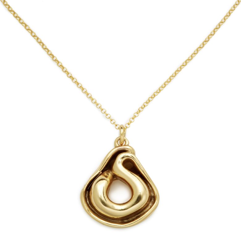 Tortellini Necklace, Yellow Gold Plated