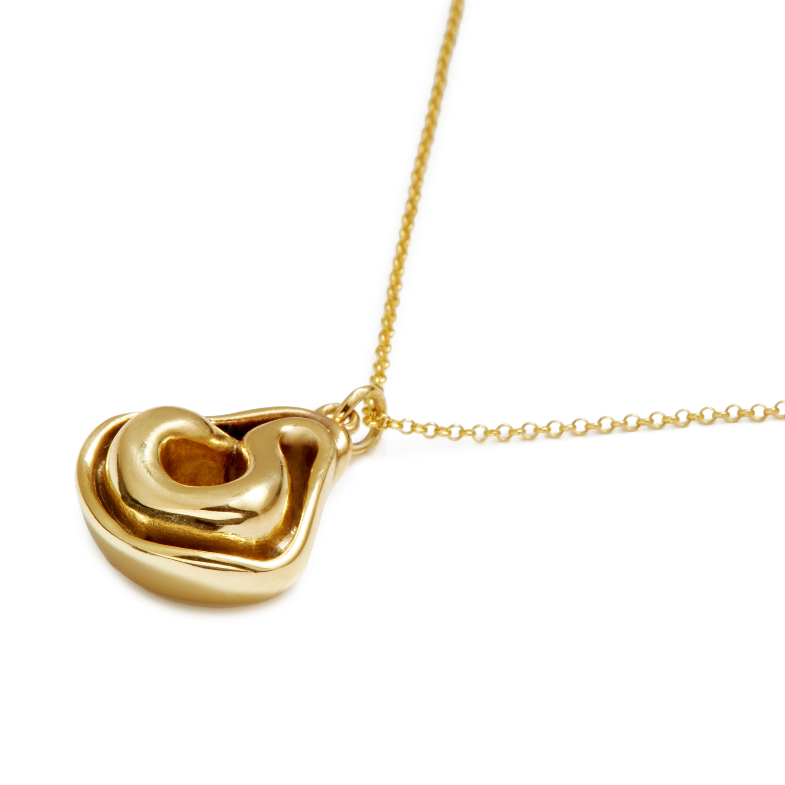 Tortellini Necklace, Yellow Gold Plated Delicacies