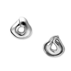 Tortellini Earrings, Sterling Silver