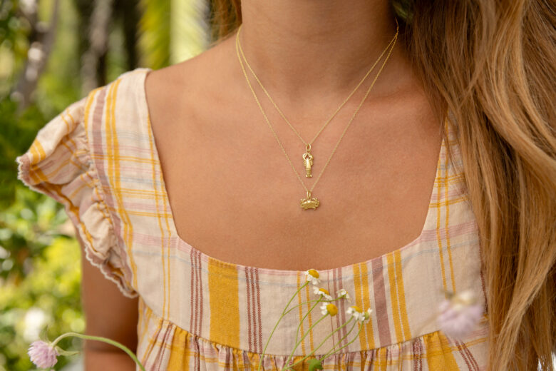 Buy Large Gold Cancer Crab Figural Pendant With or Without Chain Zodiac  Astrology Horoscope Pendant, Vintage Style 22k Gold Plating Online in India  - Etsy