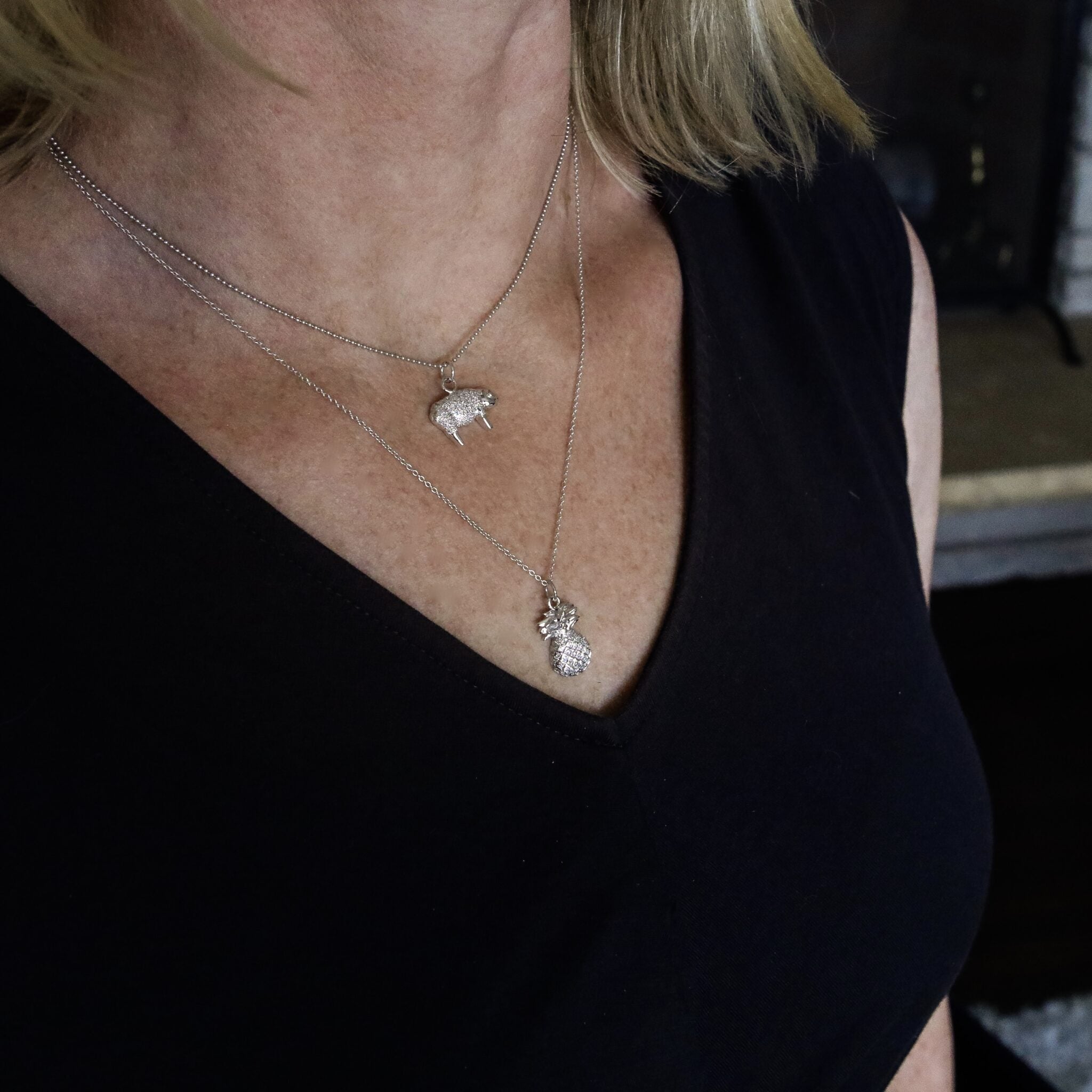 Pig Necklace