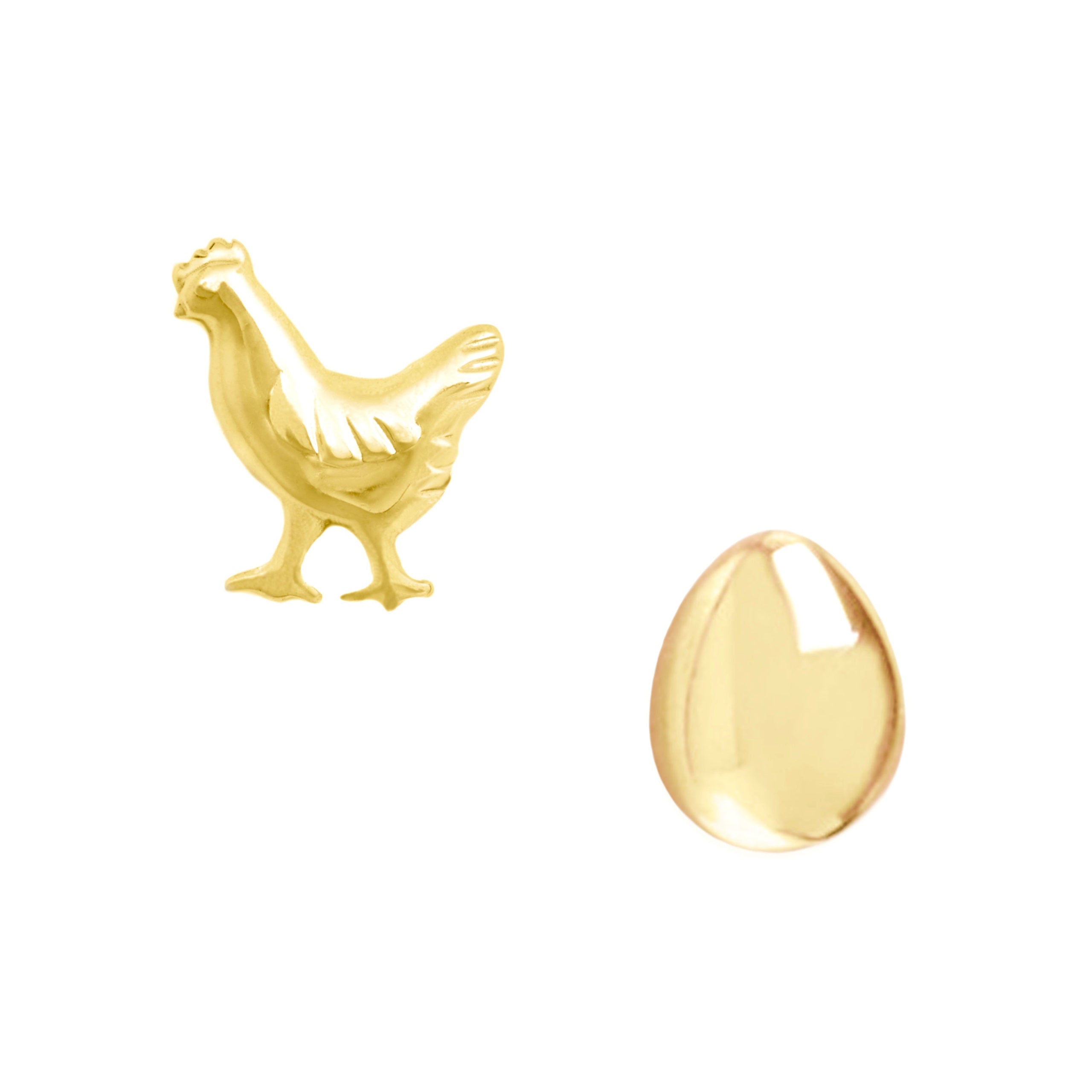 Chicken and Egg Earring Set