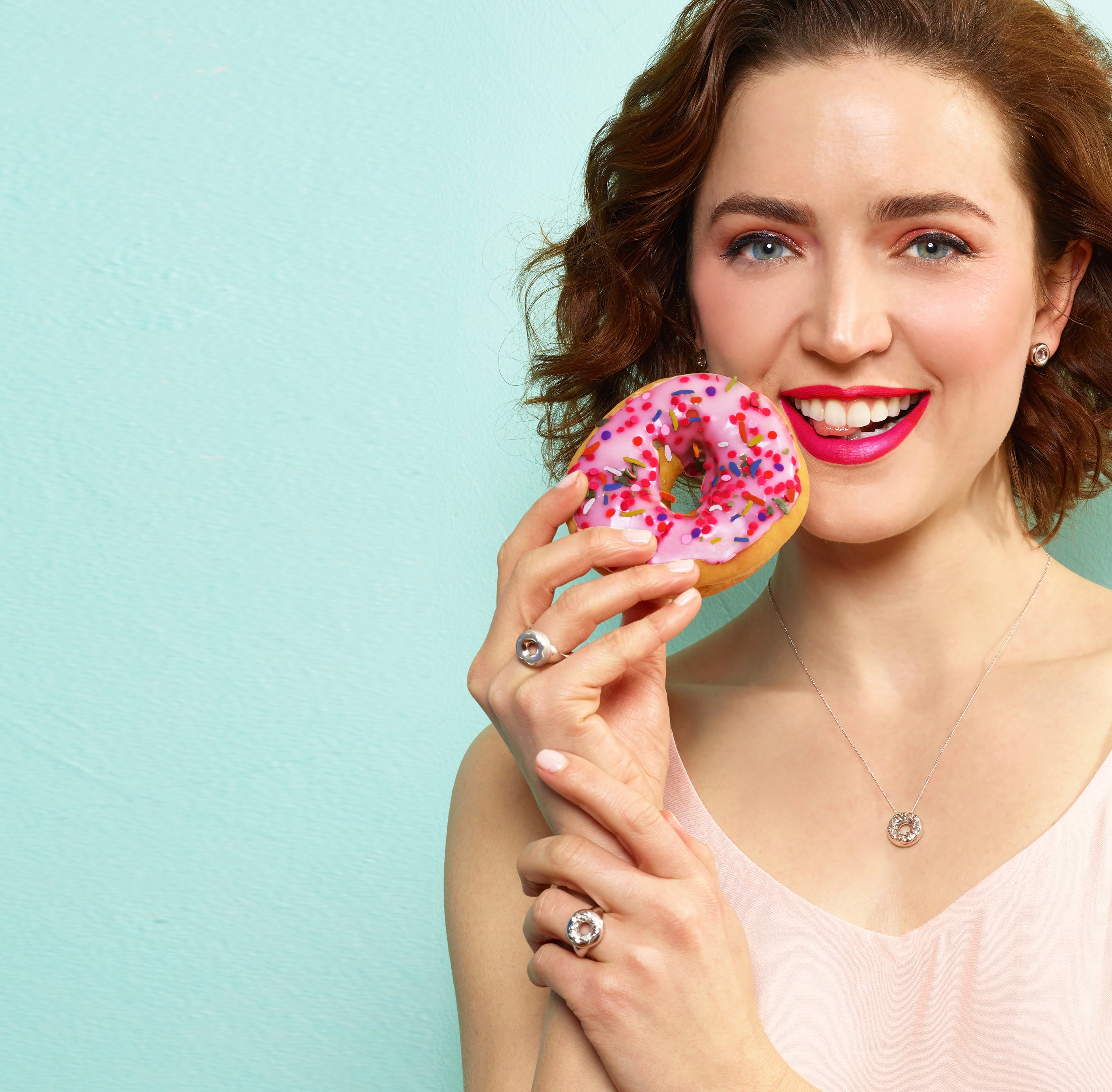 Sprinkles Doughnut Necklace