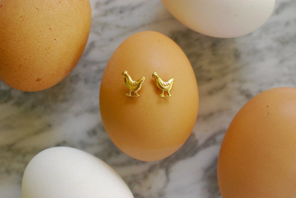 Chicken Earrings