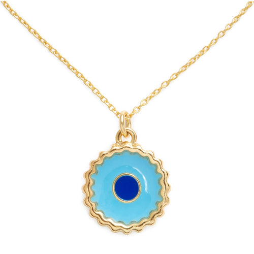 'Evil Eye' Pie Necklace
