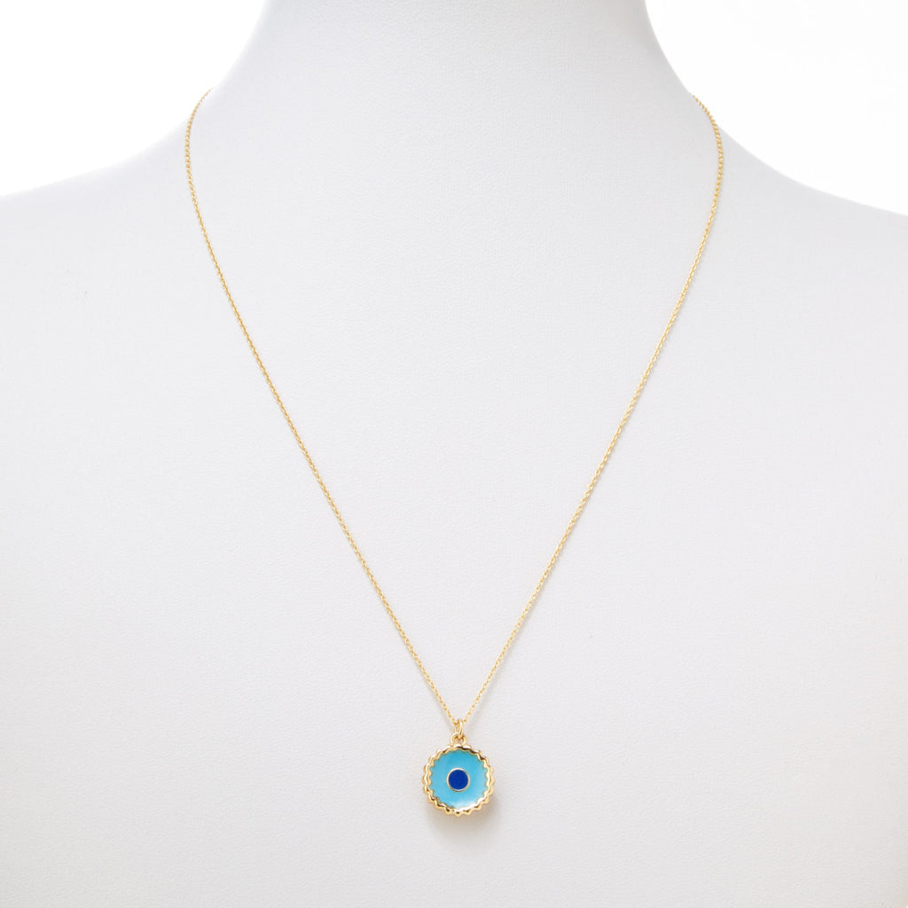 'Evil Eye' Pie Necklace