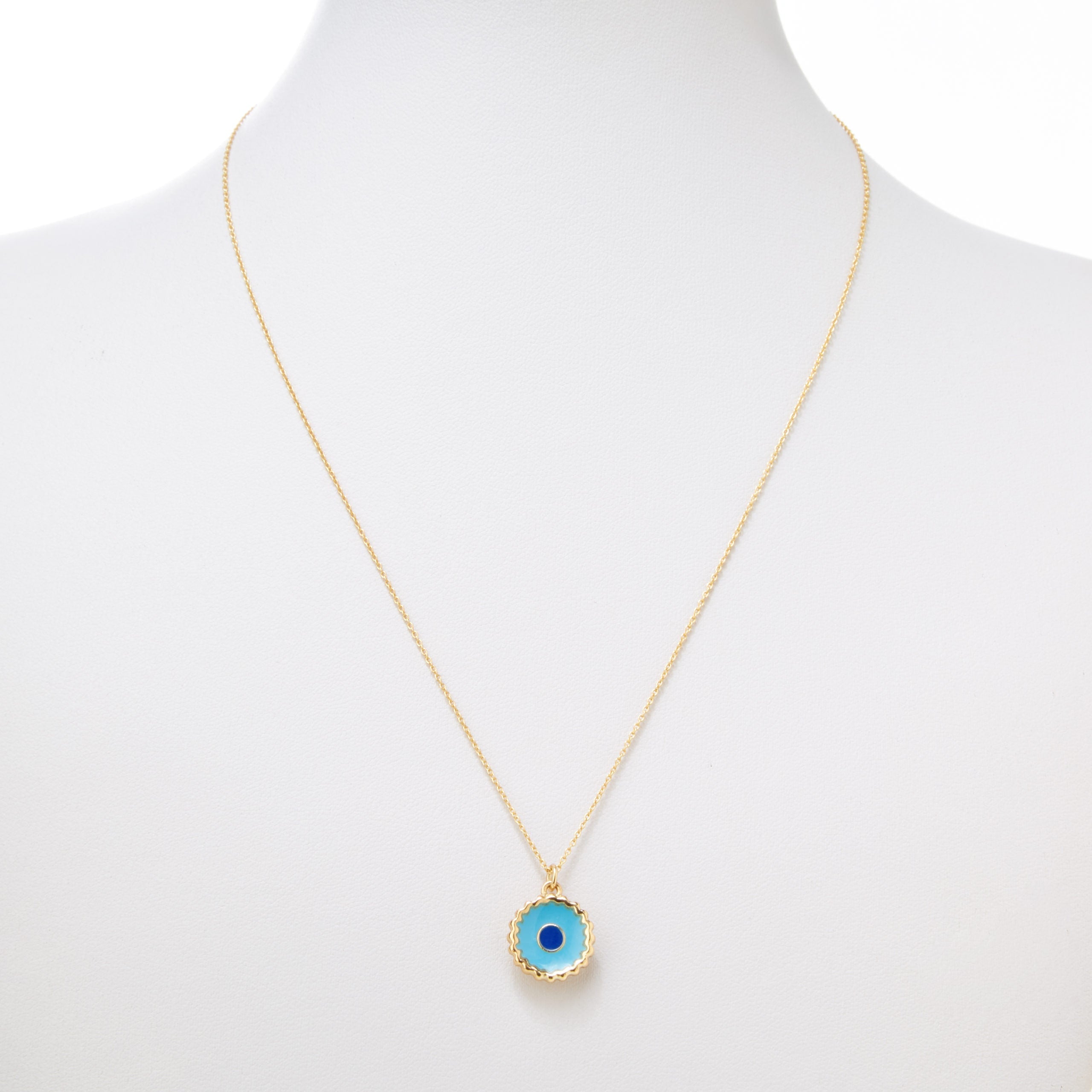 'Evil Eye' Pie Necklace