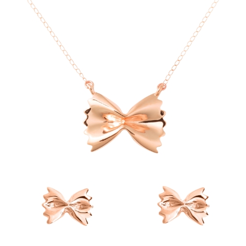 Farfalle Necklace & Earrings Bundle