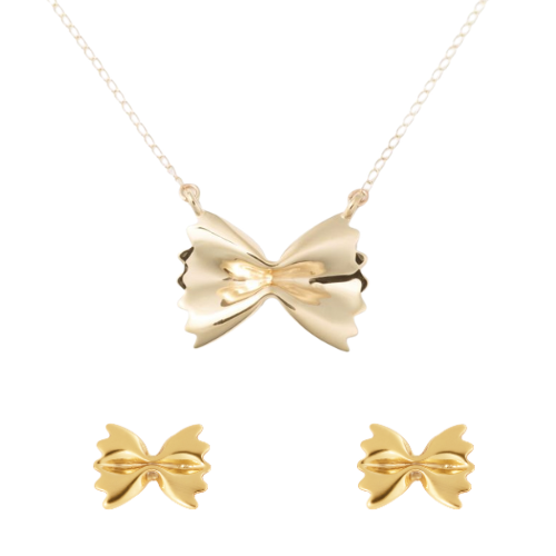 Farfalle Necklace & Earrings Bundle
