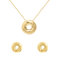 Glazed Doughnut Necklace & Sprinkle Doughnut Earrings Bundle