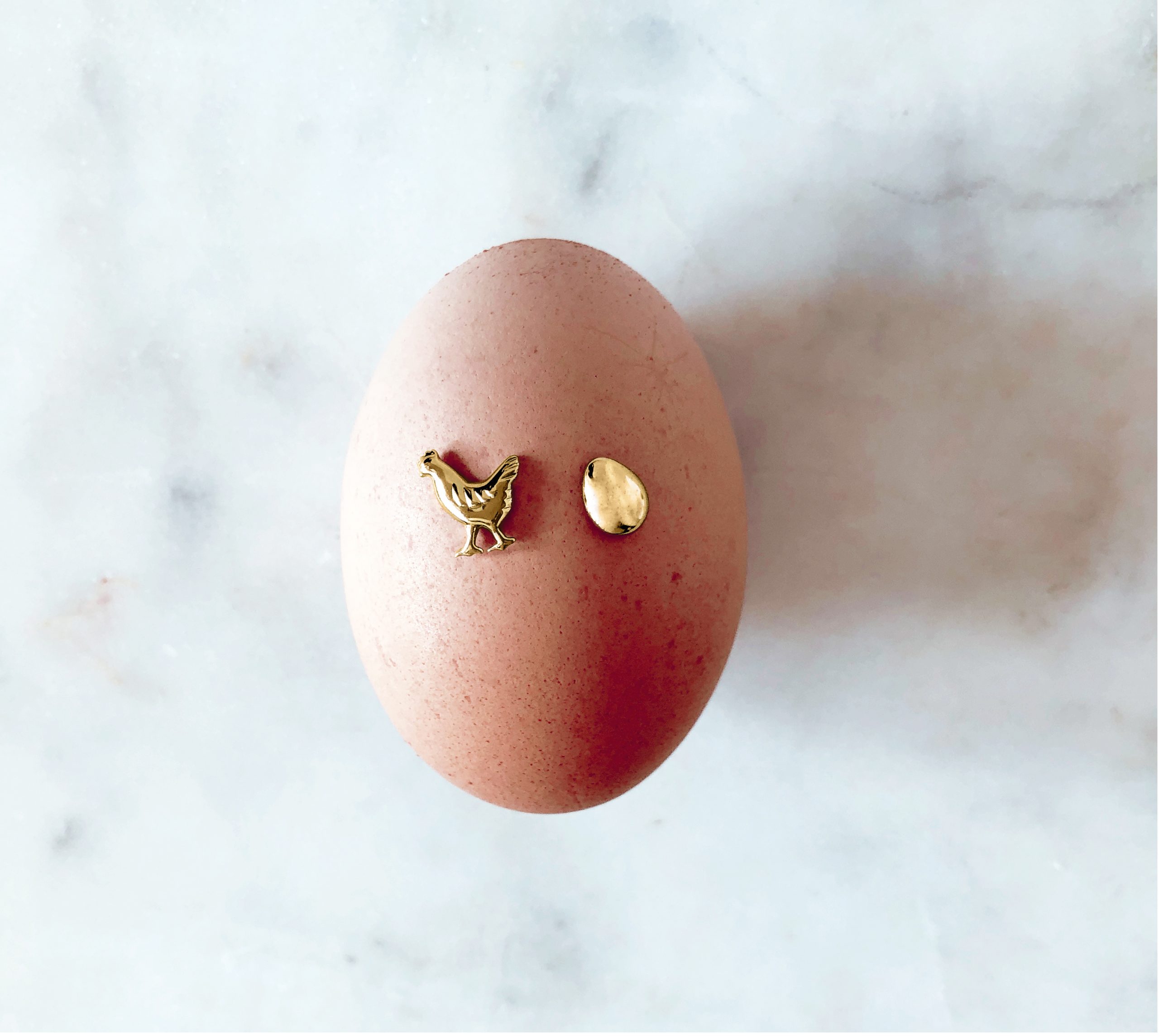Chicken and Egg Earring Set