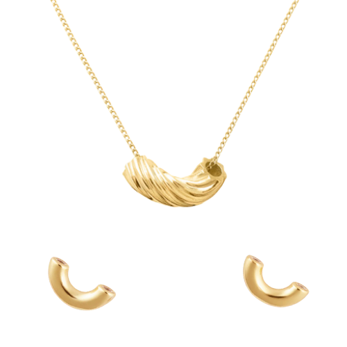 Macaroni Necklace & Earrings Bundle