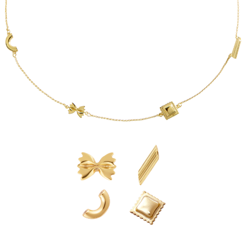 Pasta Obsessed Necklace & Earrings Bundle