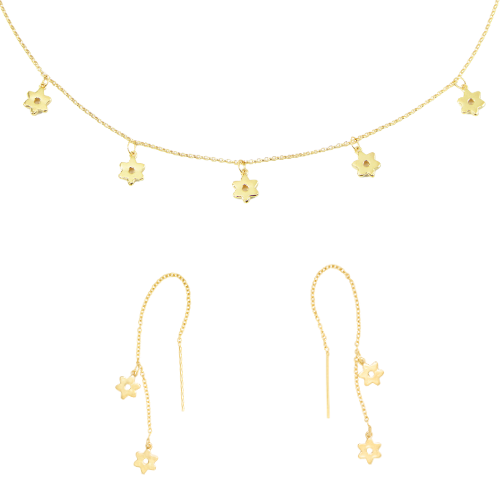 Pastina Necklace & Earrings Bundle