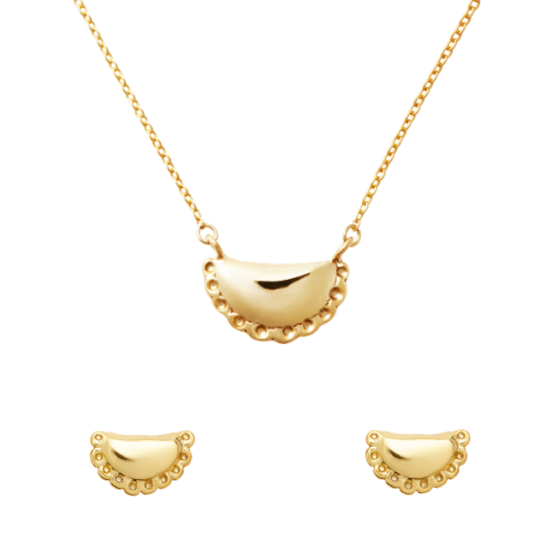 Pierogi Necklace & Earrings Bundle