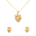 Strawberry Necklace & Earrings Bundle