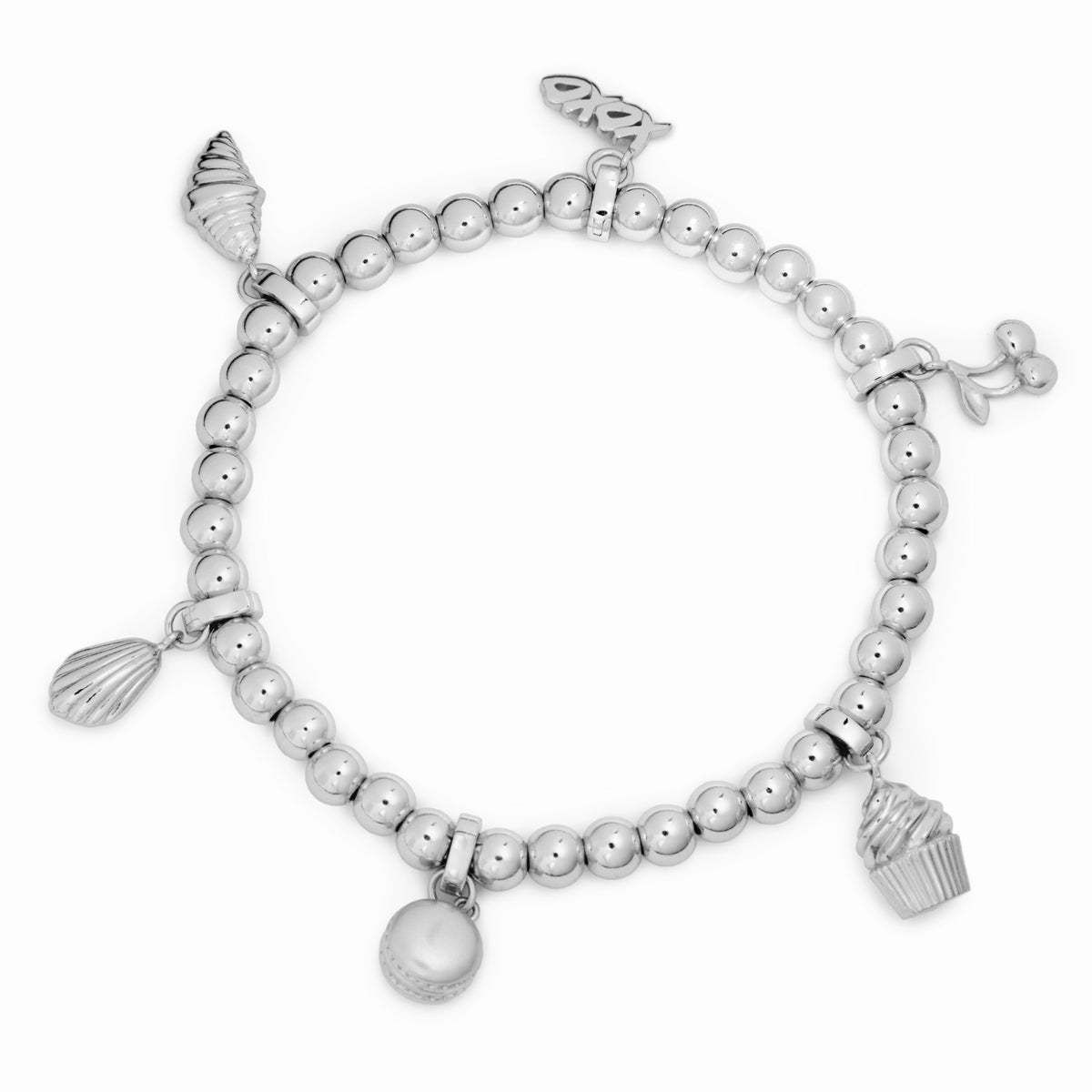 Dorie's XOXO Charm Bracelet (bracelet + 6 charms)