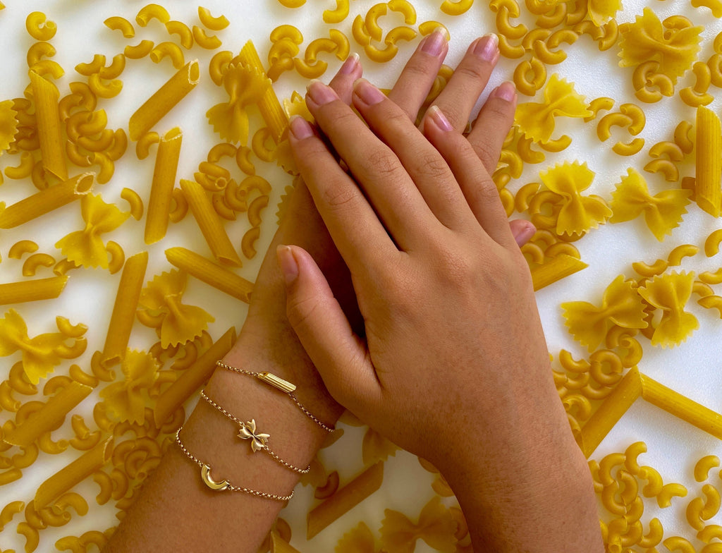 Mini Elbow Macaroni Bracelet