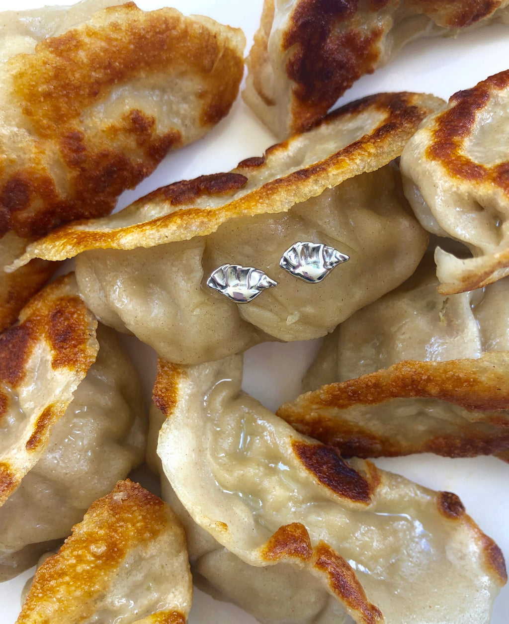 Chinese Dumpling Earring Set